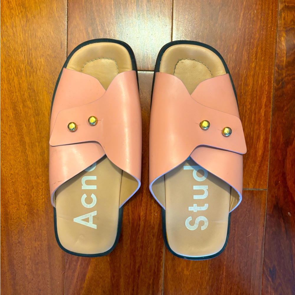 Acne Studios Jillay pink slides